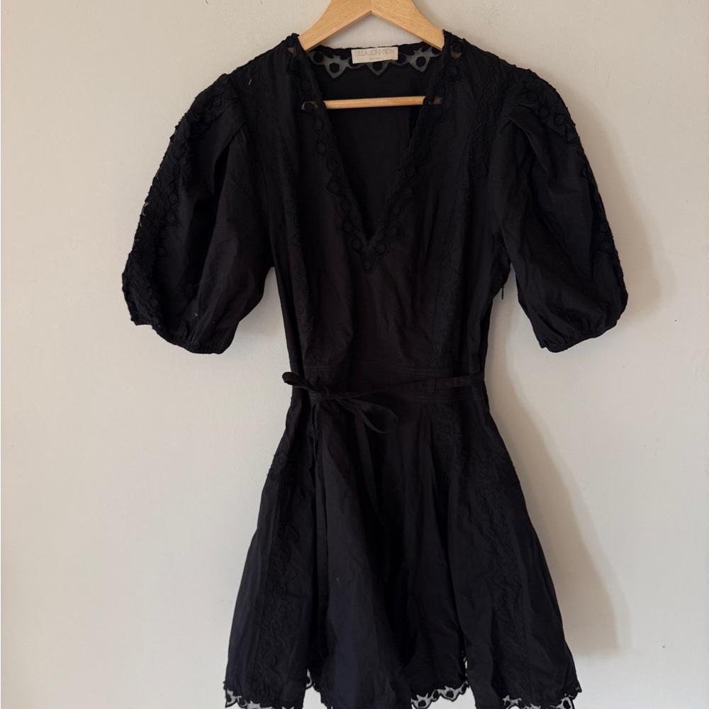 Ulla Johnson Camila Black Mini Dress - Picture 4 of 16